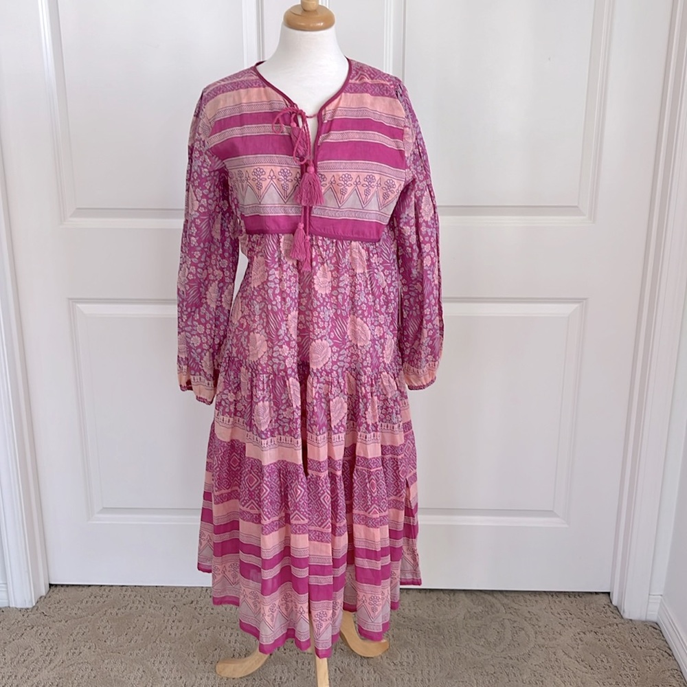 NWT Blue Boheme Pink Kaya Dress Size M/L